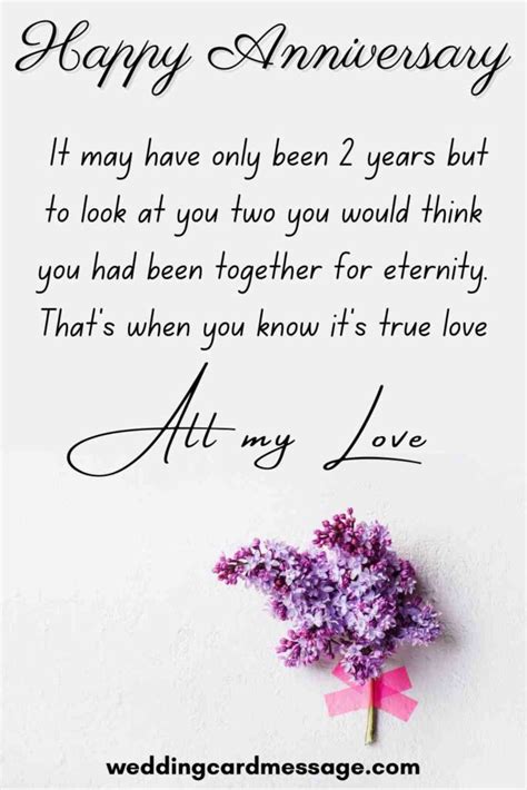 2 year wedding anniversary wishes for wife